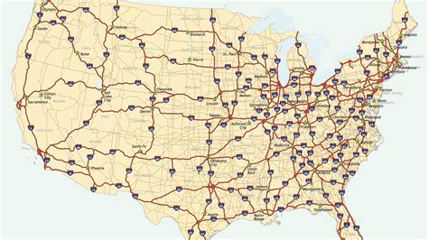 United States Highway Map