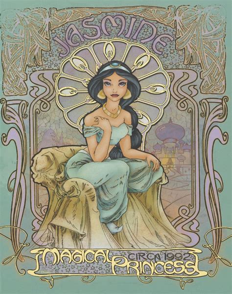Disney Princesses Art Nouveau Coolest Disney Mashup Ever