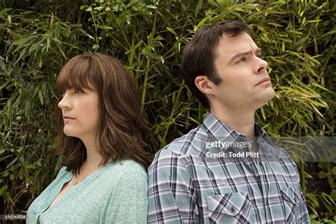 Actor Bill Hader And Directorwife Maggie Carey Are Photographed For News Photo Getty Images