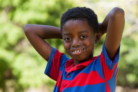 Cute Little Boy Smiling At Camera Stock Image Image Of Environment