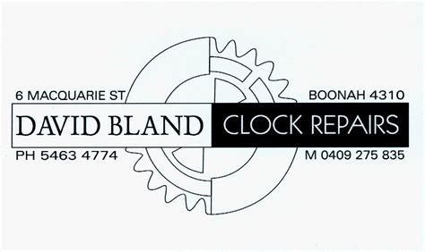 David Bland Clock Repairs Boonah Qld