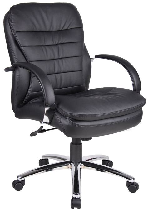 Ofika home office chair, 400lbs ergonomic heavy duty design, back lumbar support office chair, computer desk chair, comfortable executive chair, modern office chair, mid back leather chairs (black) 4.1 out of 5 stars 7. Mid Back CaresSoftPlus Deluxe Executive Office Chair with ...