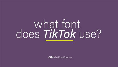 What Font Does Tiktok Use Get Font Free