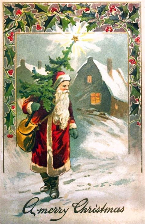 Take A Look Back At 50 Antique Christmas Cards From 100 Years Ago