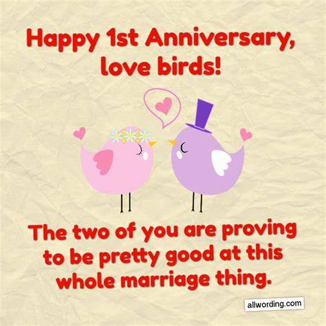 Fabulous 1st Anniversary Wishes For A Husband Wife Or Couple