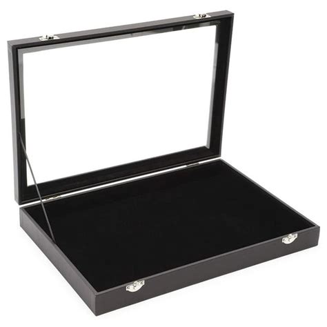 Juvale Black Velvet Jewelry Display Case Box For Necklaces Pendants