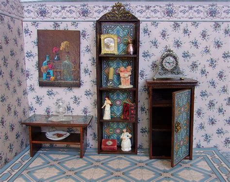 Olgadollhouse Cupboard Table Whatnot Furniture For A Doll Etsy