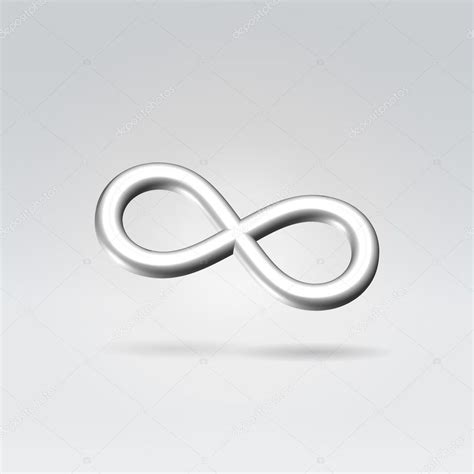 Silver Infinity Symbol — Stock Vector © Illuland 10538575