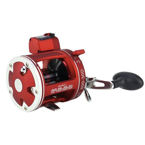 Full Metal Red Right Hand Bait Casting Fishing Reel With Counter 12BB