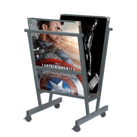 Movie Poster Display Storage Rack Portfolio Stand