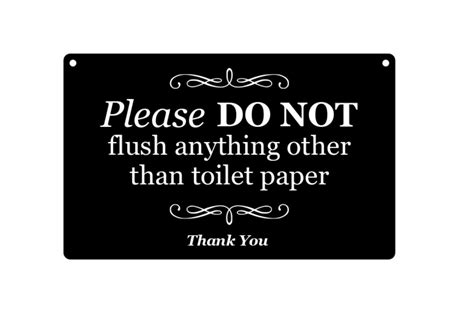 Buy Please Do Not Flush Anything Other Than Toilet Paper Stylish And