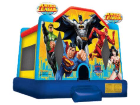 Justice League Deluxe Bounce House Tent Event Party Decor And Bounce Rentals In Naperville