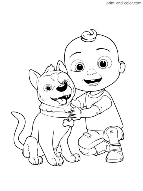 Cocomelon Coloring Pages Mochi And Pepe Artofit