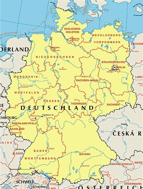 Ο χάρτης της Γερμανίας
