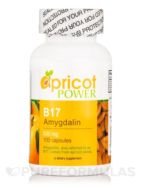 Vitamin b17 is a commonly used name for a chemical called amygdalin. B17 (Amygdalin) 500 mg - 100 Capsules