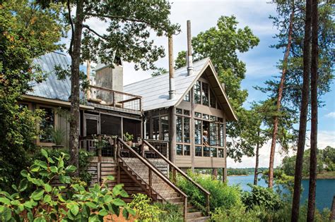 Lake House In The Trees Lake Houses Exterior Farmhouse Exterior Ranch