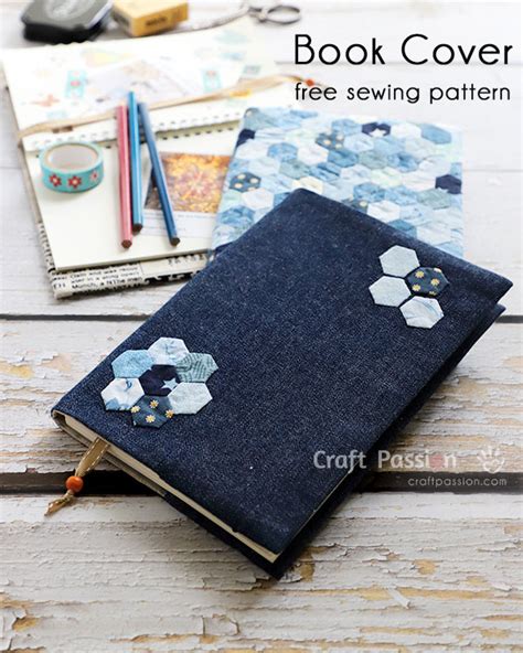 Diy Book Cover Tutorial With Fabric How To Sew Craft Passion