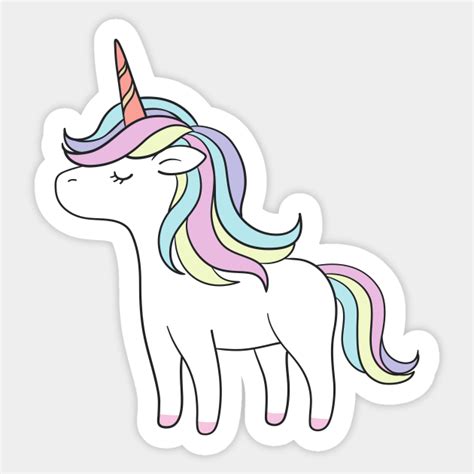 Unicorn Rainbow Aesthetic Unicorn Rainbow Aesthetic Sticker Teepublic