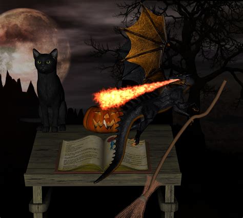 Halloween Dragon By Rhalath On Deviantart
