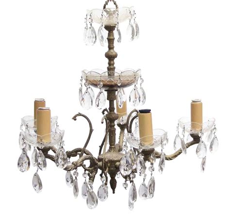 The most common spanish chandelier material is metal. Petite Bronze & Crystal 5 Arm Spanish Chandelier | Olde ...