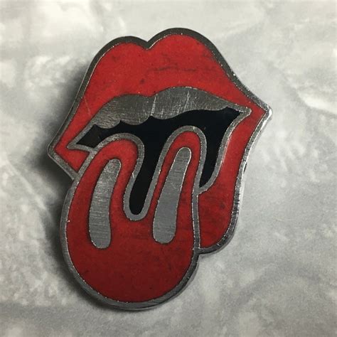Rolling Stones Pin Badge Etsy
