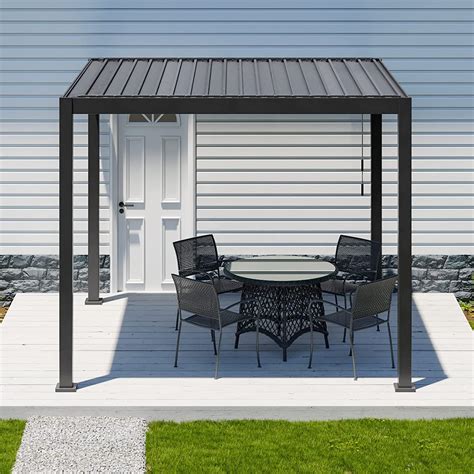 MIRADOR 111S Louvered Pergola 10' x 10' Outdoor Pergola Aluminum Gazebo