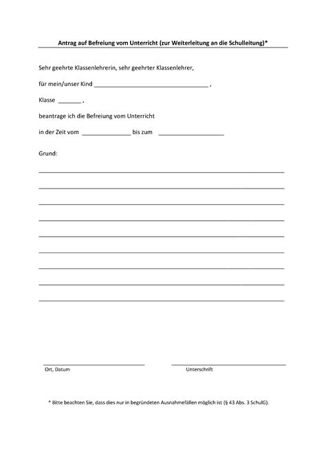Bei einer längeren befreiung vom schulunterricht handelt es sich um eine beurlaubung. Gesamtschule Borken-Raesfeld - Formulare für ...