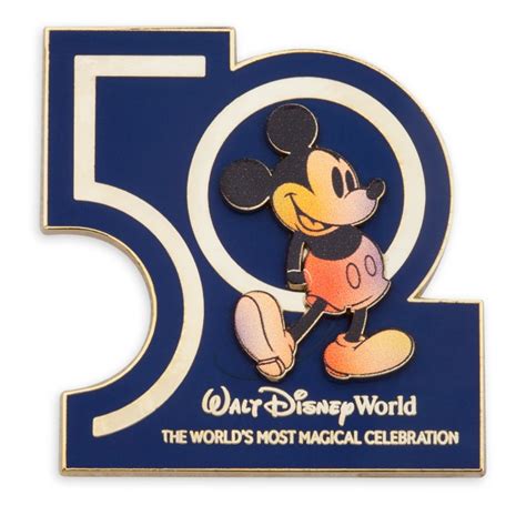 Mickey Mouse Pin Walt Disney World 50th Anniversary Limited Release