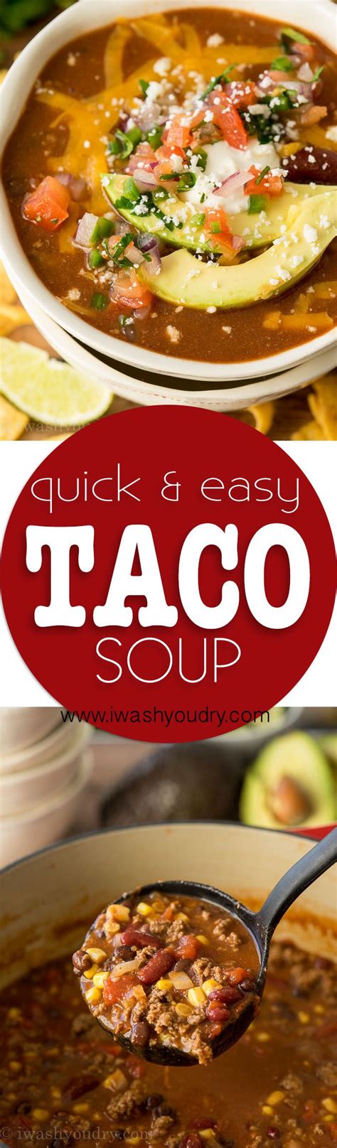 Quick And Easy Taco Soup Recipe Recipe Quick And Easy Taco Soup