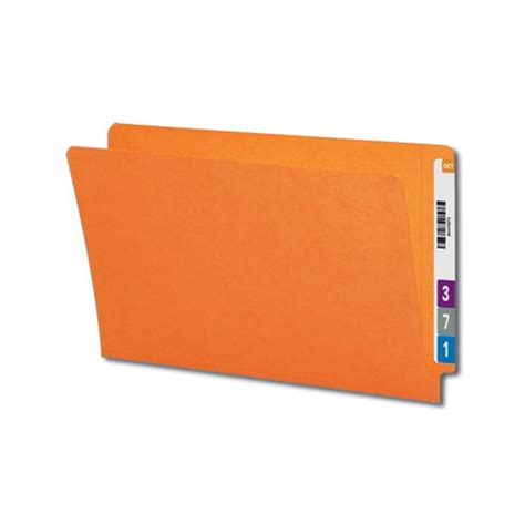 Smead 28510 Orange End Tab File Folder Shelf Master Reinforced