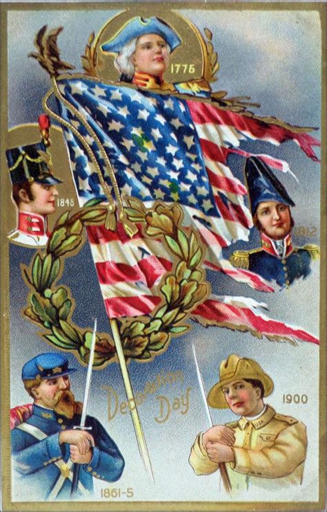 A Gallery Of Antique Memorial Day Postcards The Man In The Gray
