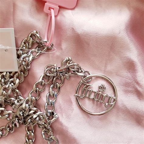 Juicy Couture Silver Chain Belt Ml 100 Metal A Depop
