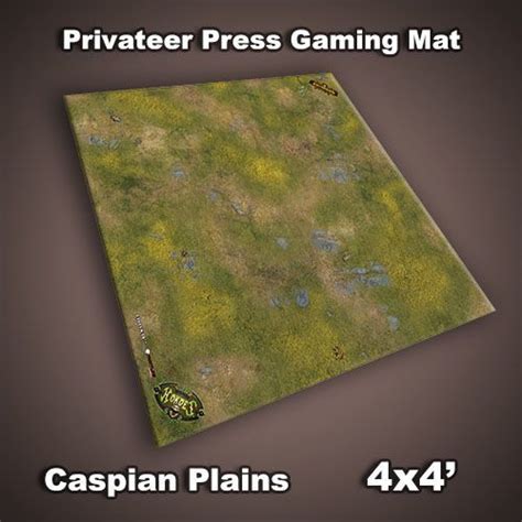 Flg Privateer Press Mat Caspian Plains Neoprene Gaming Mat 4x4 At