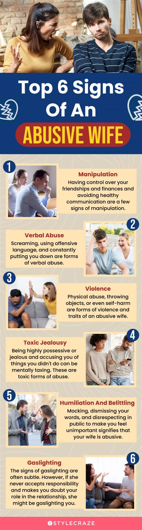 signs that your wife is abusive and how to handle it
