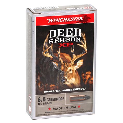 Winchester Deer Season Xp 65 Creedmoor Ammo 125 Gr Xpp Tip Ammo Deals