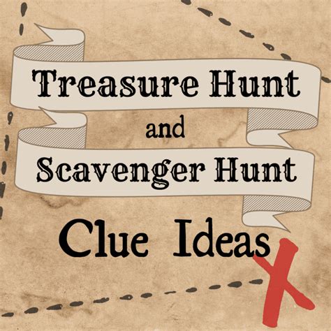 10 Best Treasure Hunt And Scavenger Hunt Clue Ideas 2022