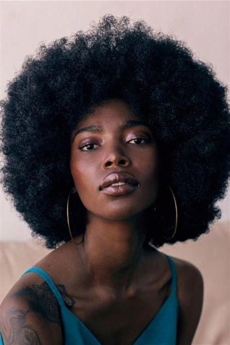 Afro Hair Style Black Woman African American Hairstyles African