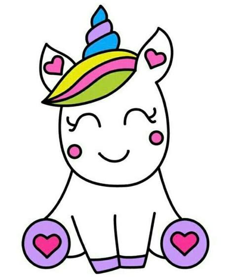 Como Desenhar Unicornio Kawaii Facil Desenho Colorir Unicornio