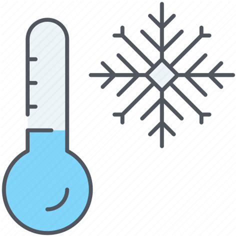 Cold Temperature Climate Forecast Freezing Weather Winter Icon