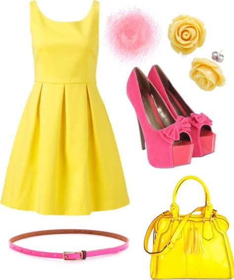 Pink And Yellow Lemon Chiffon Summer Dresses Fashion