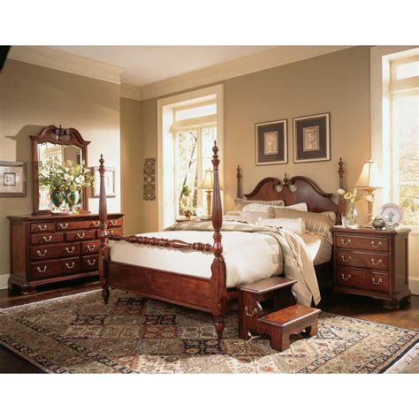 Queen Anne Cherry Wood Bedroom Furniture Cherry Bedroom Furniture King Bedroom Sets Bedroom