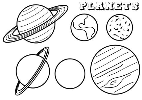 Various Multifaceted Planets Coloring Page Download Print Or Color Online For Free