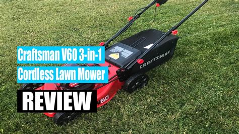 Craftsman V60 3 In 1 Cordless Lawn Mower Review 2022 Youtube