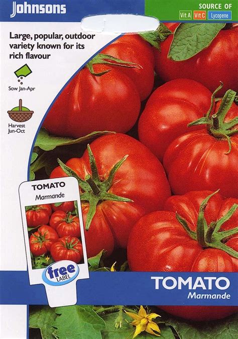 Johnsons Seeds Pictorial Pack Vegetable Tomato Marmande 50