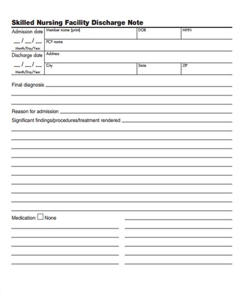 6 Nursing Note Templates Free Samples Examples Format Download