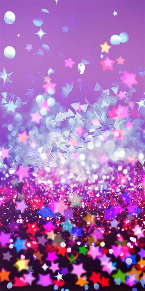 Purple And Pink Stars Wallpaper