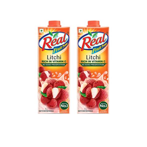Real Fruit Power Litchi Juice Pack Of 2 Price Buy Online At ₹200 In
