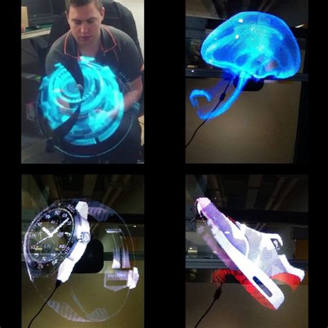 2 Colors 3d Holographic Projector Logo Projector Portable Hologram