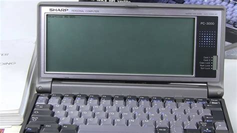 Sharp Pc 3000 Palmtop Ms Dos Computer Booting From 35 Drive Youtube