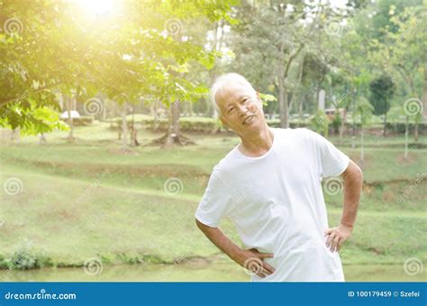 Senior People Stretching Outdoor Stock Image Image Of Body Nature
